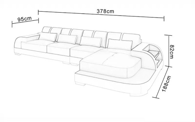 Design Eckcouch Ledergarnitur Sofa Polster Couchen Sofas Ledercouch Wohnzimmer