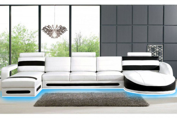 Wohnlandschaft Sofa Couch Ecksofa Eckcouch Polster Garnitur Eck Ecke Sofas Neu