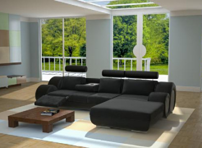 Design Garnitur Wohnlandschaft Eckcouch Couch Sofa Polster Massfertigung USB