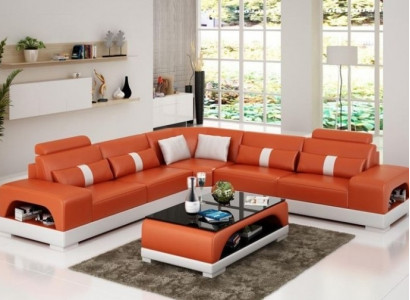 Moderne Eckgarnitur Ecksofa Eckcouch Wohnlandschaft L Form XXL Sofa mit USB Neu
