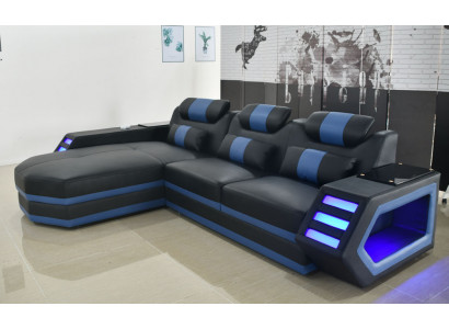 Beleuchtete moderne couchen möbel landschaft sitz sofa wohnzimmer eckgarnitur