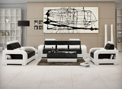Designer Garnitur Sofagarnitur Polster Couch Sofa Polstergarnitur Neu H2209
