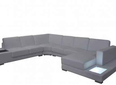 Eck Sofa Couch Polster Ecke Wohn Zimmer Landschaft Designer Couchen Textil