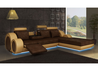 TEXTILSOFA GARNITUR ECKCOUCH USB Massanfertigung WOHNLANDSCHAFT COUCHGARNITUR