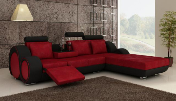TEXTILSOFA STOFFSOFA WOHNLANDSCHAFT COUCHGARNITUR ECKSOFA Massfertigung USB