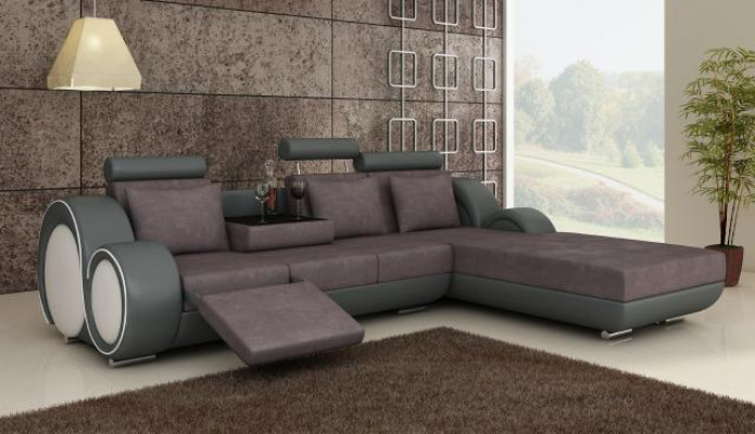 TEXTILSOFA STOFFSOFA WOHNLANDSCHAFT COUCHGARNITUR ECKSOFA Massfertigung USB