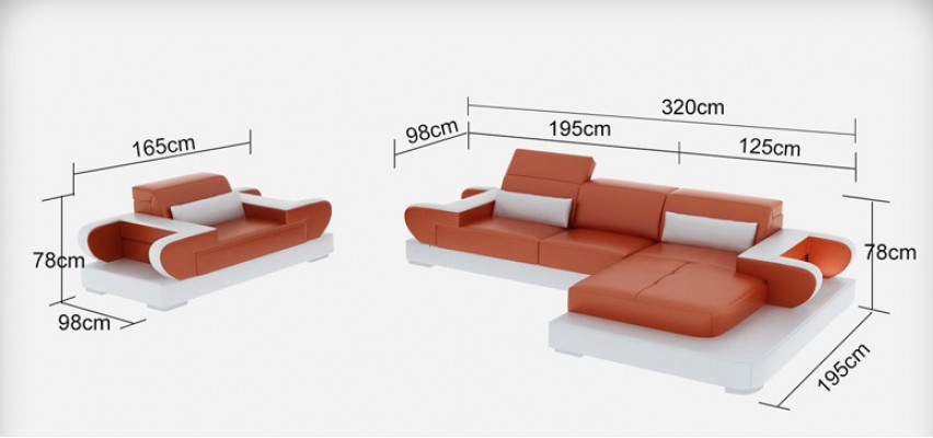 Design XXL Big Sofa Ecksofa mit USB Ledersofa Couch Polster Ecke Wohnlandschaft