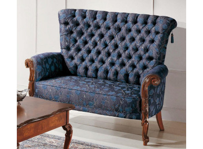 Sofa 2 Sitzer italienische Möbel design textil Polster sitz sofas Zweisitzer Neu