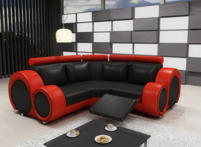 LEDERSOFA mit USB DESIGN ECKSOFA BERLIN SOFA GARNITUR POLSTER Massfertigung Neu