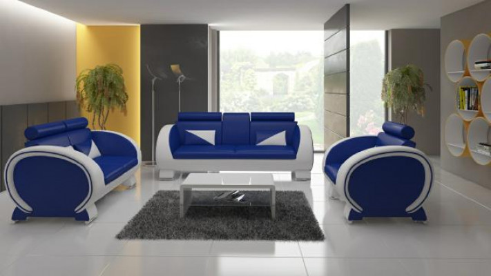 LEDERSOFA 3+1 COUCH POLSTERGARNITUR POLSTER SOFA LEDERSOFA DESIGNERSOFA mit USB