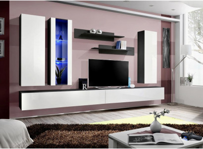 Luxus Wohnwand tv Ständer Holz Designer Modern Möbel Wohnzimmer Neu