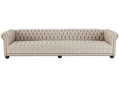 Creme Chesterfield Wohnzimmer Viersitzer Design Couchen Sofa Möbel Stoff Sofas