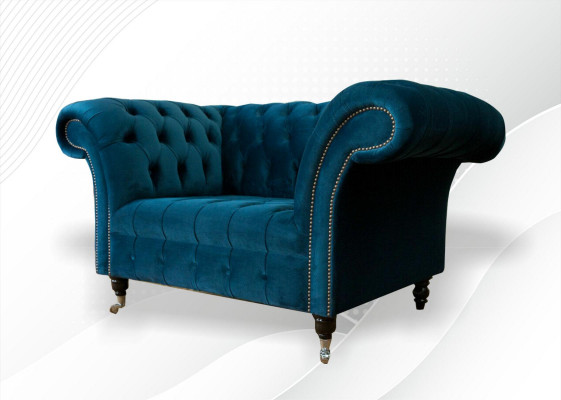 Chesterfield Sofa Sitzer Couch Modern Polster Sitz Garnitur Textil