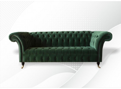 Chesterfield 3 Sitzer Sofas Polster Sitz Couch Sofa Garnitur Big Couchen