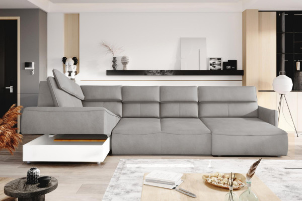 Luxus Design Eck Sofa Couch Polster Sitz Leder Garnitur Wohn Landschaft Möbel