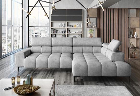 Ecksofa L-Form Sofa Wohnlandschaft Polster Multifunktion Design Modern Textil