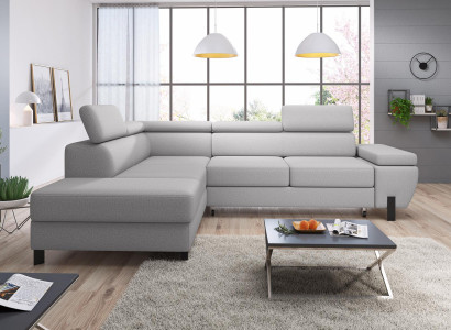 Wohnlandschaft Eck Polster Bettfunktion Design Modern Ecksofa L-Form Sofa Neu