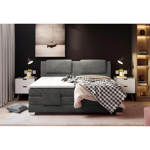 Textil Design Bett Doppel Betten Luxus Ehe Boxspring Hotel Matratze Schlafzimmer