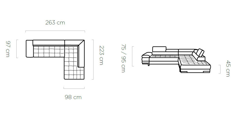 Design Ecksofa L-form Modern Sofas Textilsofa Couch Wohnlandschaft Sofa Sitz 