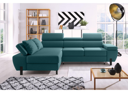 Textilsofa L-Form Couch Wohnlandschaft Ecksofa Eck Design Sofa Sofas Couchen Neu