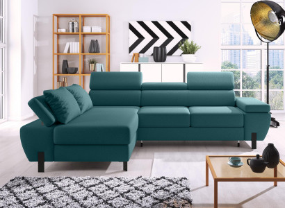 Textilsofa L-Form Couch Wohnlandschaft Ecksofa Eck Design Sofa Sofas Couchen Neu