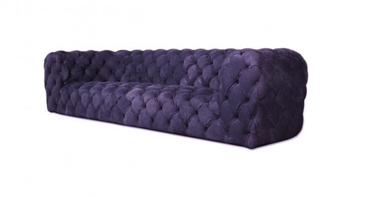 Grau Chesterfield Wohnzimmer Modern Design Couchen Sofa Möbel Stoff Big xxl Neu