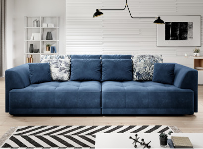 Big xxl Sofa Textil Couch Polster Design Sofa 4er Sitz Sofas Möbel Big Lümmel