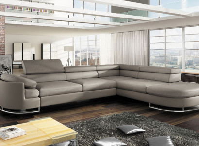 Sofa Schlafsofa Designer Sofa mit Bettfunktion + Bettkasten Ecksofa Couch NEU