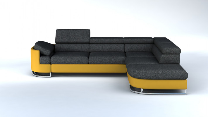 Sofa Schlafsofa Designer Sofa mit Bettfunktion + Bettkasten Ecksofa Couch NEU
