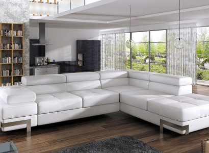Sofa Schlafsofa Designer Sofa mit Bettfunktion + Bettkasten Ecksofa Couch NEU