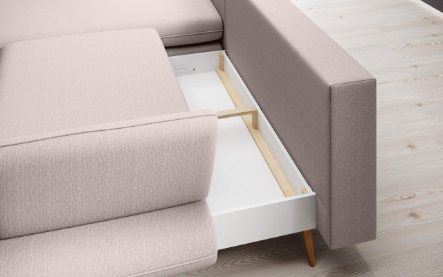 Stoff L-Form Couch Wohnlandschaft Ecksofa Sofa Modern Design Beige Sofa Couchen