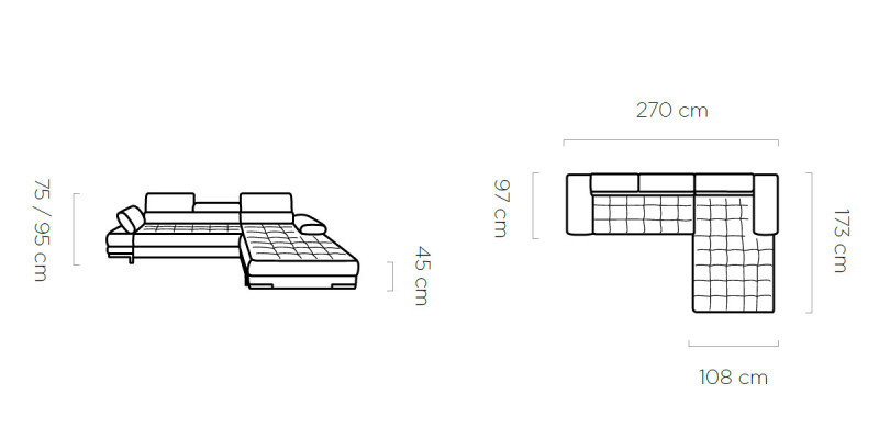 Design Ecksofa L-form Bettfunktion Couch Leder Textil Sofa Multifunktion Stoff
