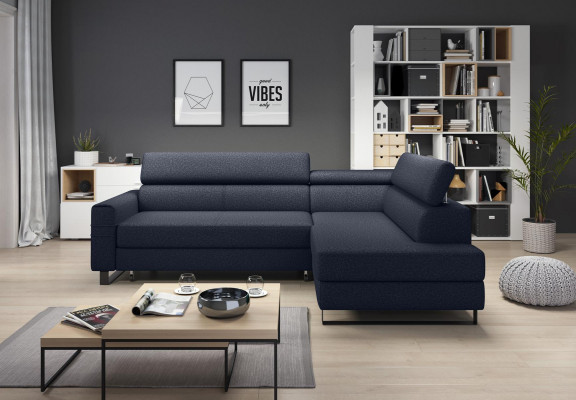 Eck Ecksofa L-Form Wohnlandschaft Couch Polster Textil Stoff Leder Sitz Couchen