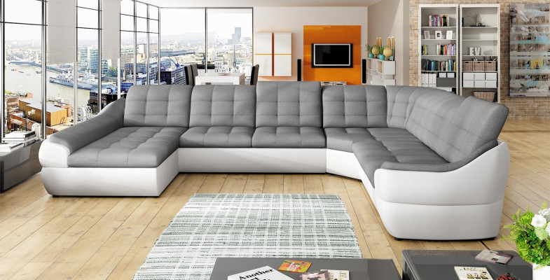Stilvolles Modern Sofa Schlafsofa Wohnlandschaft Ecksofa U Couch NEU