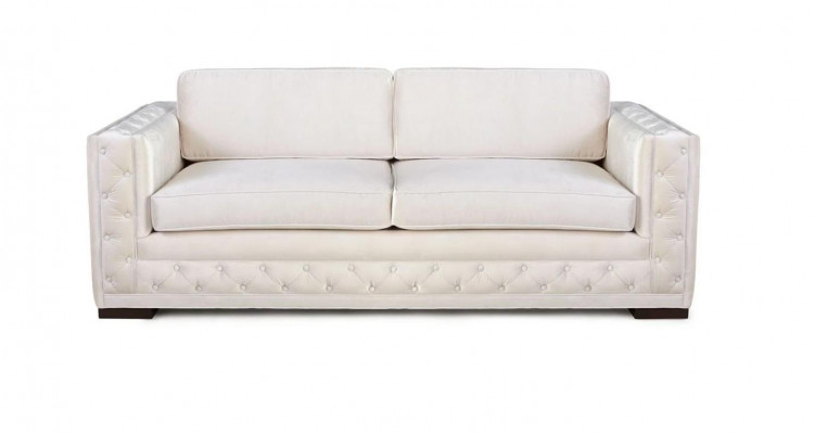 Weiß Chesterfield Modern Design Couchen Textil Sofa Neu Kreative Möbel 3 Sitzer