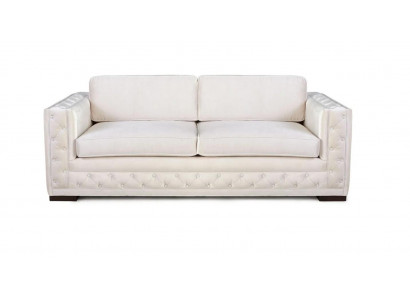 Weiß Chesterfield Modern Design Couchen Textil Sofa Neu Kreative Möbel 3 Sitzer