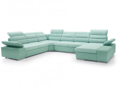 Wohnlandschaft Ecksofa U-form Eckcouch mit Schlaffunktion Sofa Couch Neu Ecksofa