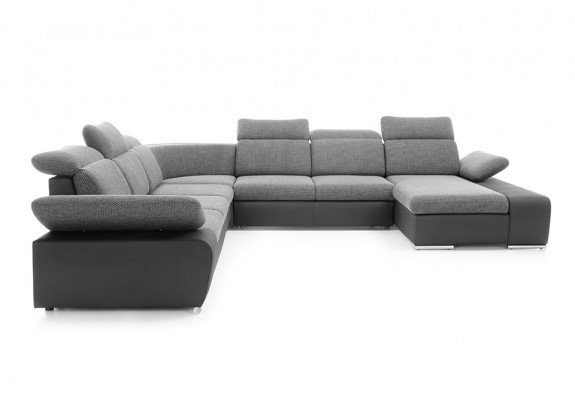Ecksofa U-form Eckcouch mit Schlaffunktion Ecksofa Wohnlandschaft Sofa Couch Neu
