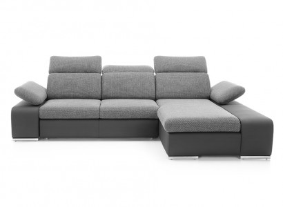 Design Ecksofa Couch Leder Multifunktion Wohnlandschaft Textil Polster