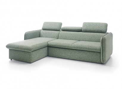 Design Ecksofa Schlafsofa Multifunktion Couch Leder Textil Polster Sofas