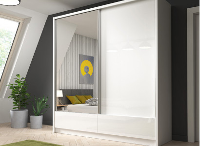 Garderobe Aufbewahrung 200cm Regal Schrank Archiv Schiebetüren Schiebetüren Büro