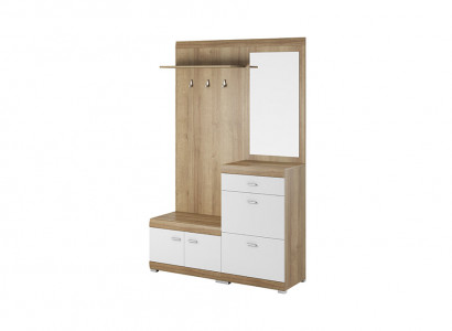 Garderobe Garderobenset Flur Dielen Set Aufbewahrung Schrank Tür Neu