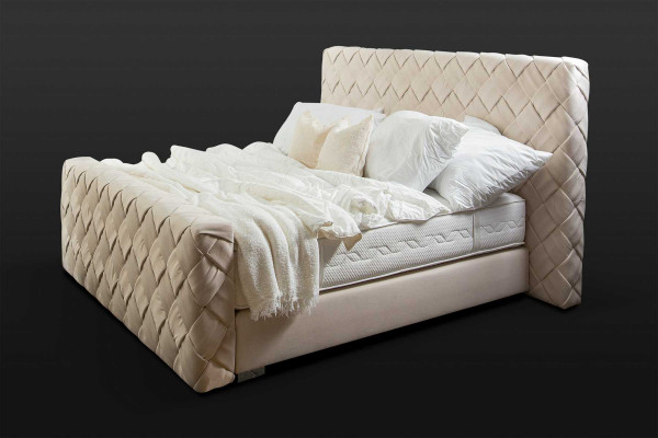 Luxus Schlafzimmer Möbel Betten Modern Bettrahmen 160x200 cm Design Kopfteil