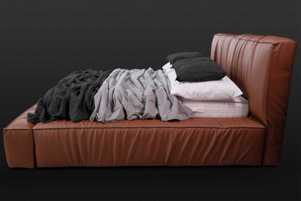Betten Hotel Kunstleder 180x200cm Luxus Möbel Design Polsterbett Bett