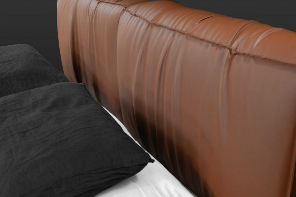 Betten Hotel Kunstleder 180x200cm Luxus Möbel Design Polsterbett Bett