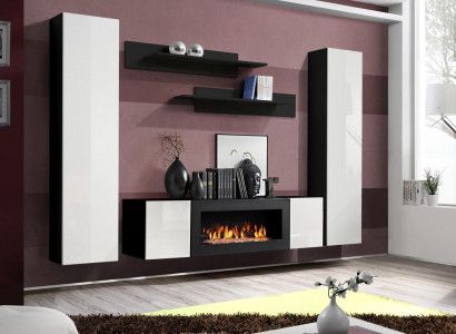 Wohnzimmermöbel Komplett Wohnwand Sideboard Wandregale Luxus Einrichtung