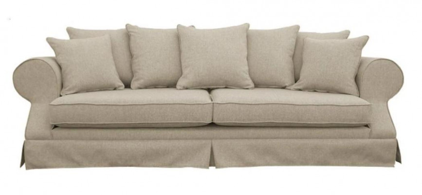 Grau Dreisitzer Sofa Stoff Wohnzimmer Design Couchen Polster Sofas Neu Kreative