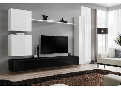 Design Wohnwand Sideboard 3x Schrank TV-Ständer Set 6tlg.Holzmöbel Stil Designer