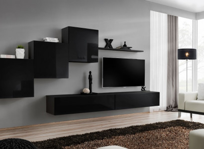 Wohnzimmer Set Wohnwand Wandschränke TV-Ständer Wand Regal Sideboard Komplett