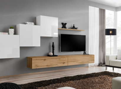 Wohnzimmer Tv-Ständer 3x Wandschrank Wandregal Luxus Design Sideboarad Wohnwand